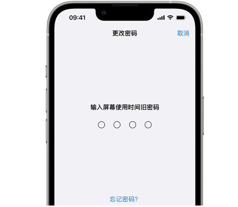 宾县iPhone屏幕维修分享iPhone屏幕使用时间密码忘记了怎么办 