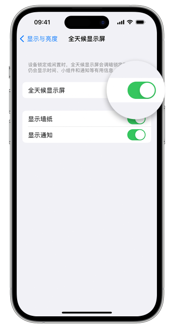 宾县苹果14维修店分享如何自定义 iPhone 14 Pro 常亮显示屏 