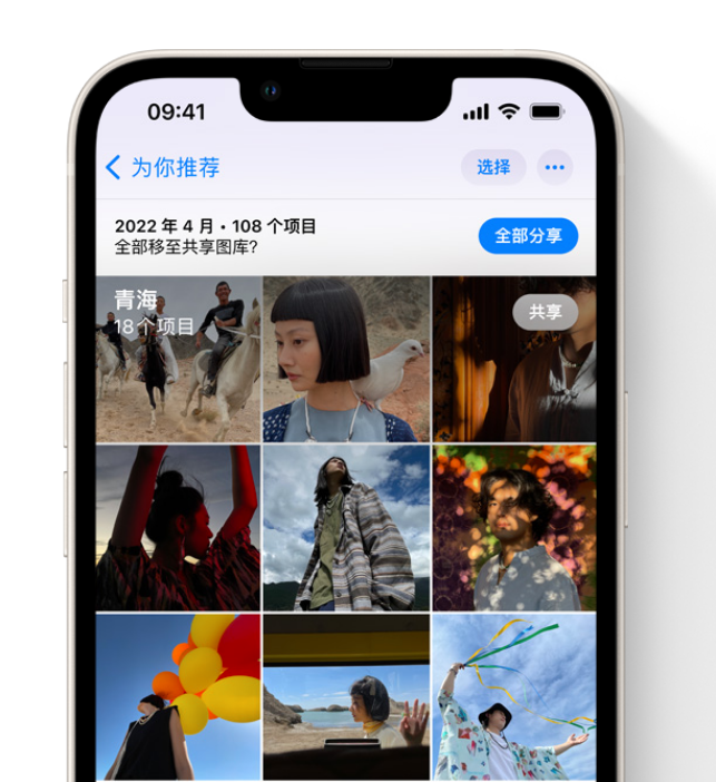 宾县苹果维修网点分享在 iPhone 上使用共享图库 