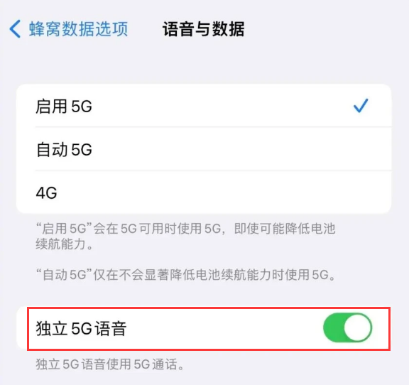 宾县苹果14维修分享iPhone 14 Pro如何开启VoNR 